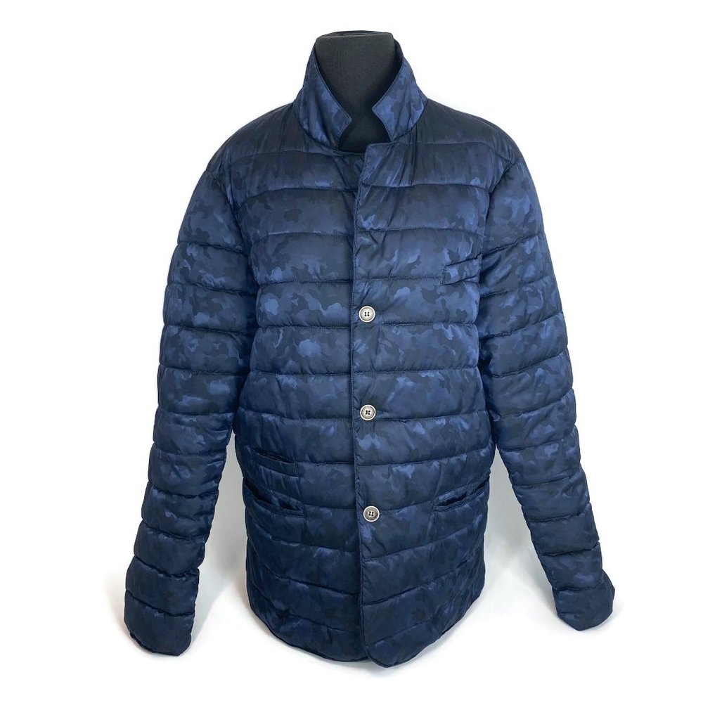 Eleventy Blue Army Camouflage Jacket SOLD!